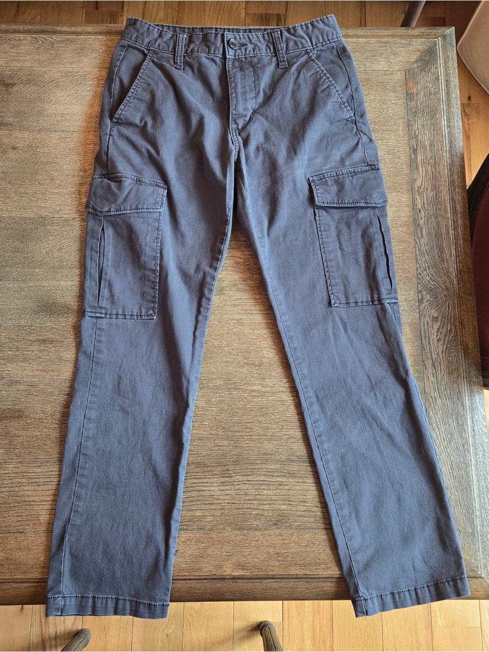Men / Teen Gray khaki Cargo Pants - Old Navy Size 29 - Casual Utility Style